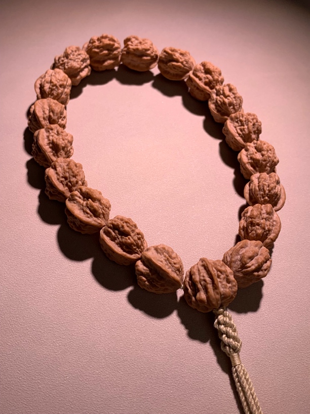 嵩山一代矮桩金蟾手串蛤蟆头颗颗蟾形尺寸17手持19粒