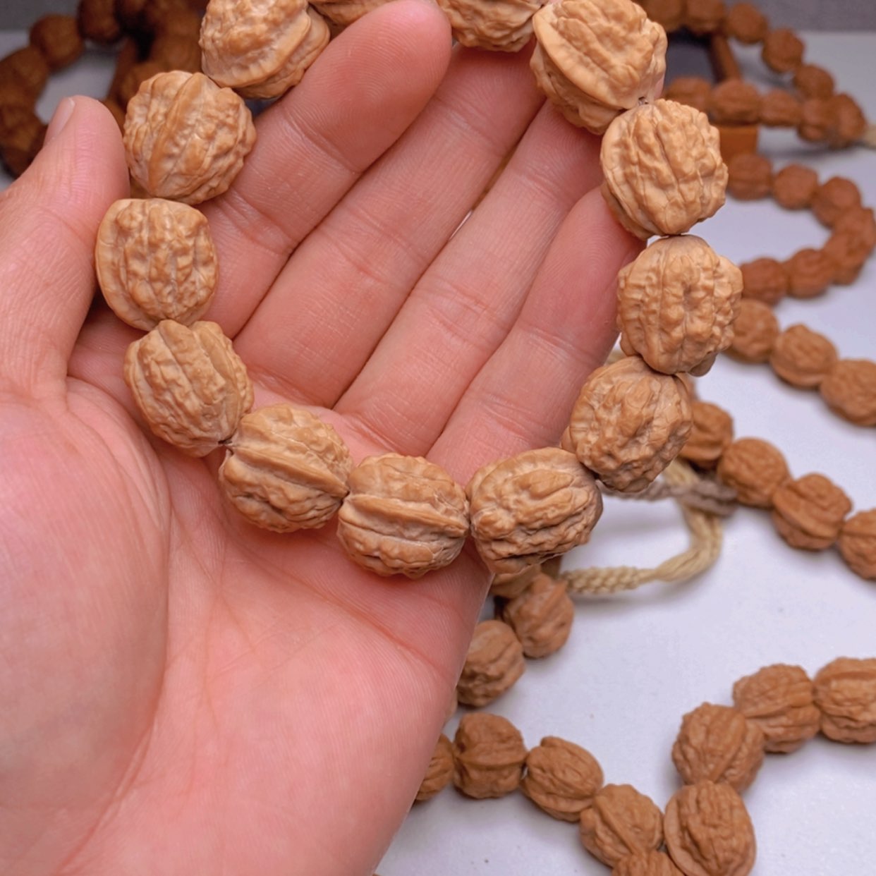 【闪购商品】桃核手串浪*?蛤蟆头尺寸18