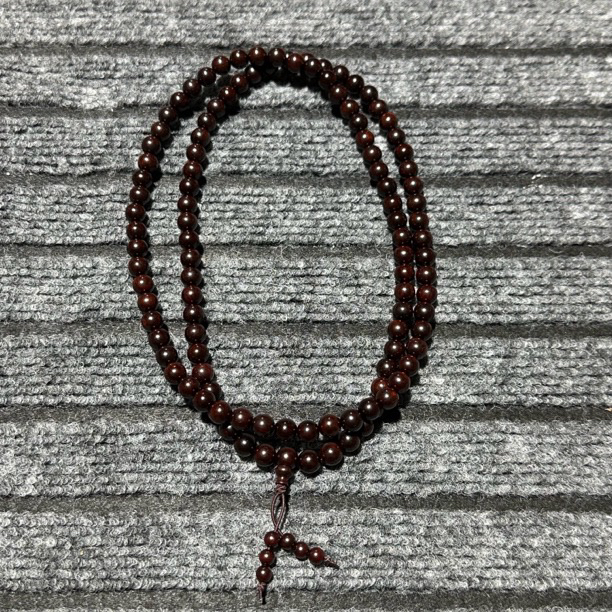 印度小叶紫檀 圆珠0.8/108手串