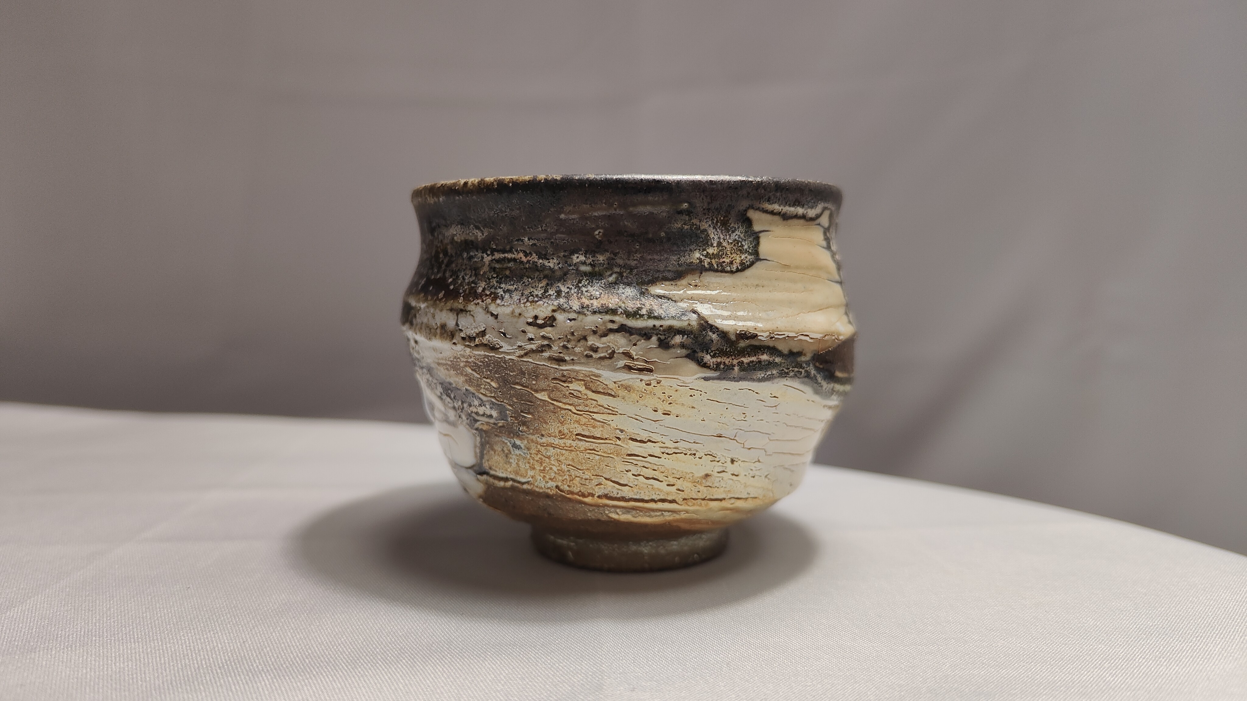 陶艺手工主人杯手拉纹110ml