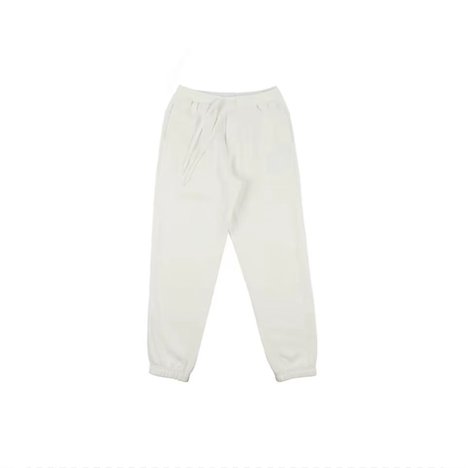 束脚卫裤加绒加厚保暖跑步系带休闲运动长裤 男女同款 白色129款