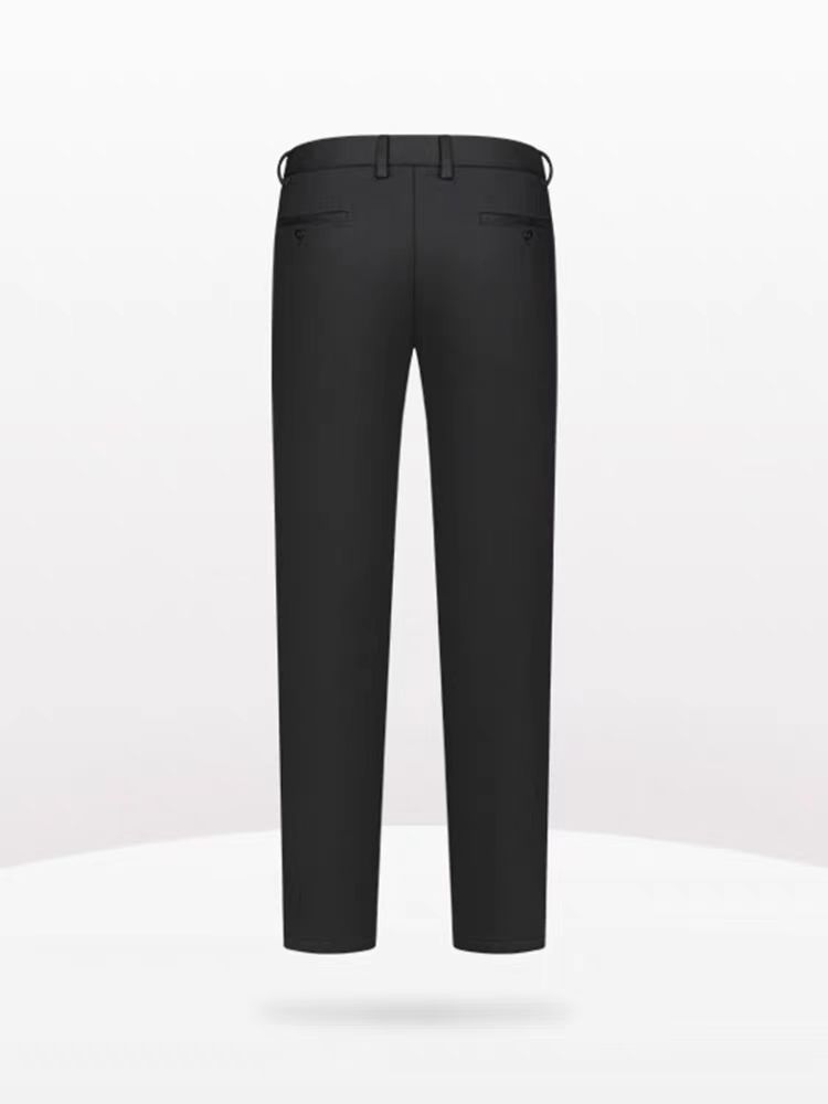 【冰丝裤350】男士夏季轻奢商务经典百搭直筒黑色休闲裤薄款冰丝裤