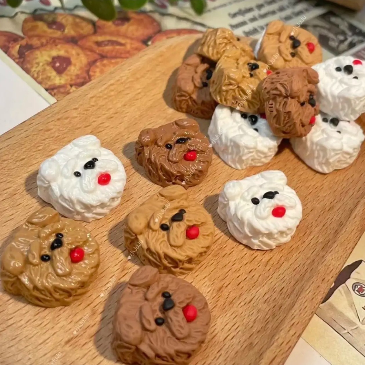 【JUJU定制-草莓奶贝2色亮面】仿真食玩DIY配件【满39.9包邮】