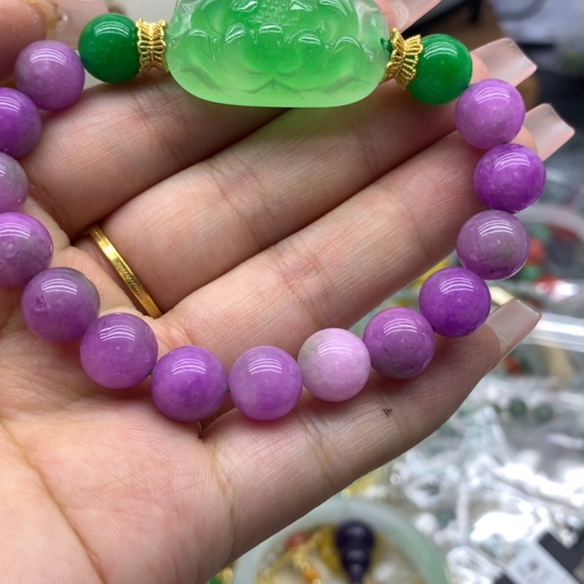 【闪购商品】翡翠手链未镶嵌吊坠