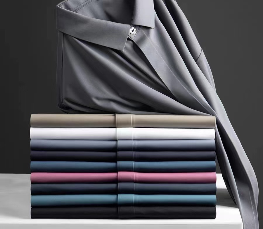 F8. 男士商务加绒衬衣POLO衫