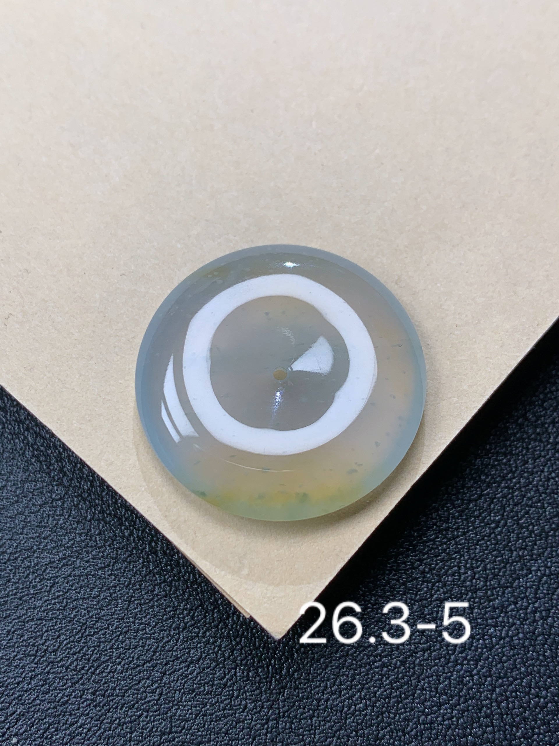 天然缅甸翡翠A货镶嵌冰黄平安扣料子细腻水润十足冰润通透起胶xw