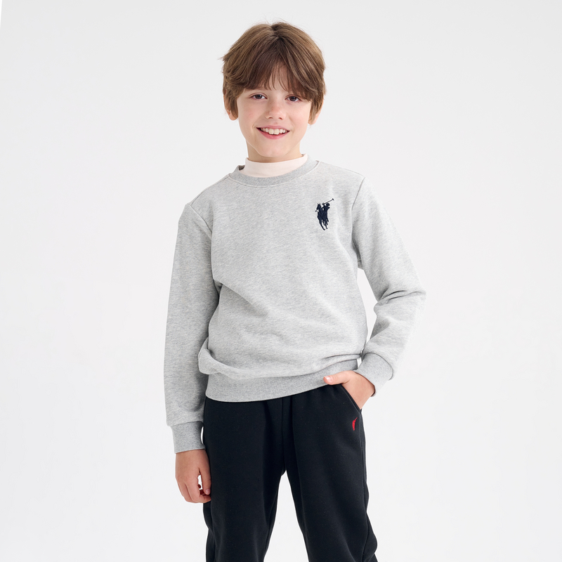 POLOWALK新品秋冬儿童套头圆领男童卫衣秋游BWTW432A0331