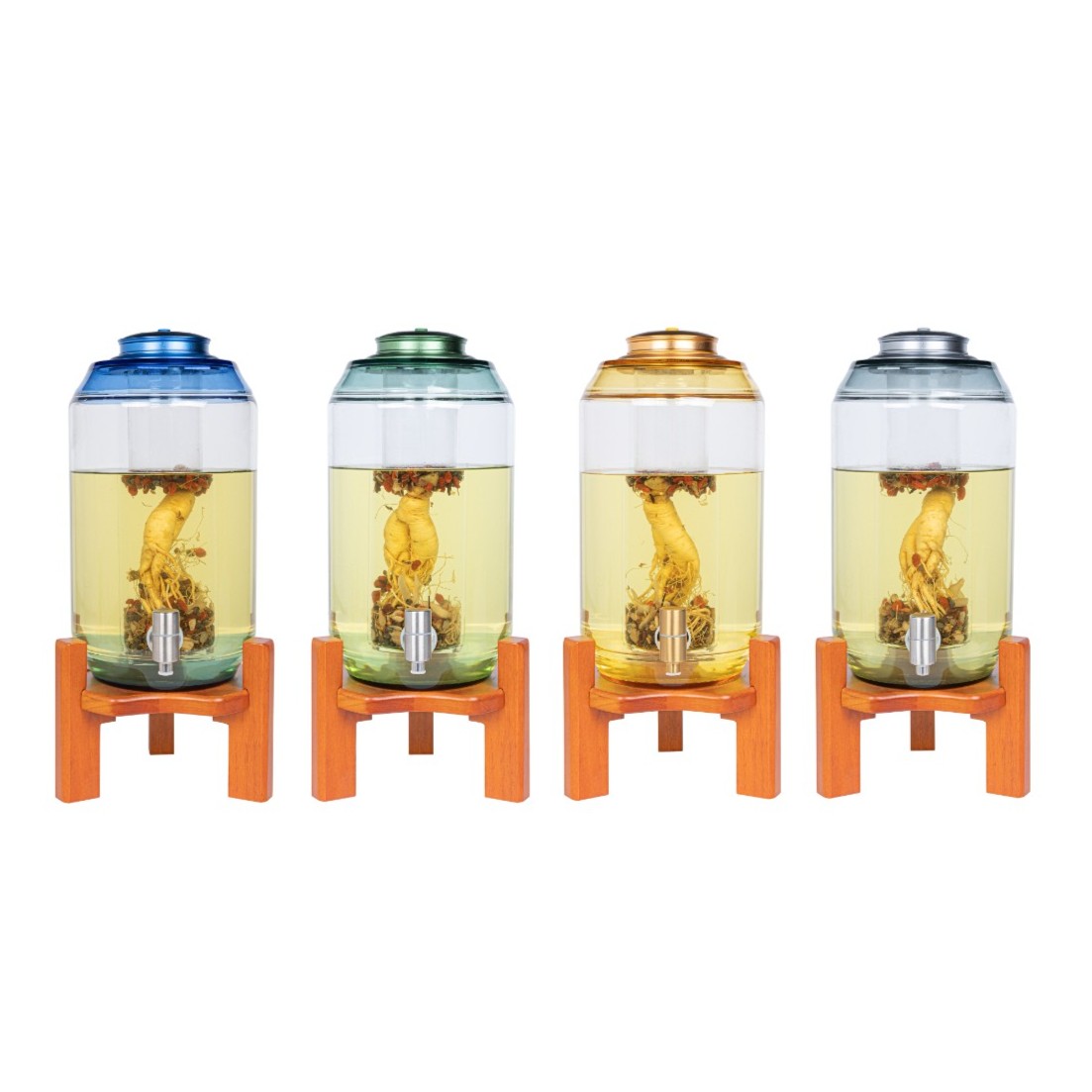 【套装】吉祥款带龙头高硼硅高端泡酒瓶高档透明玻璃罐大容量密封瓶