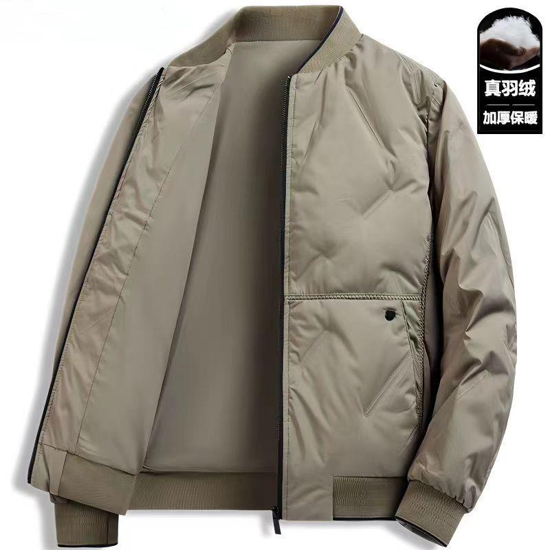 冬季鸿星正 品牌羽绒服男士冬季新款中青年立领轻便保暖休闲短款