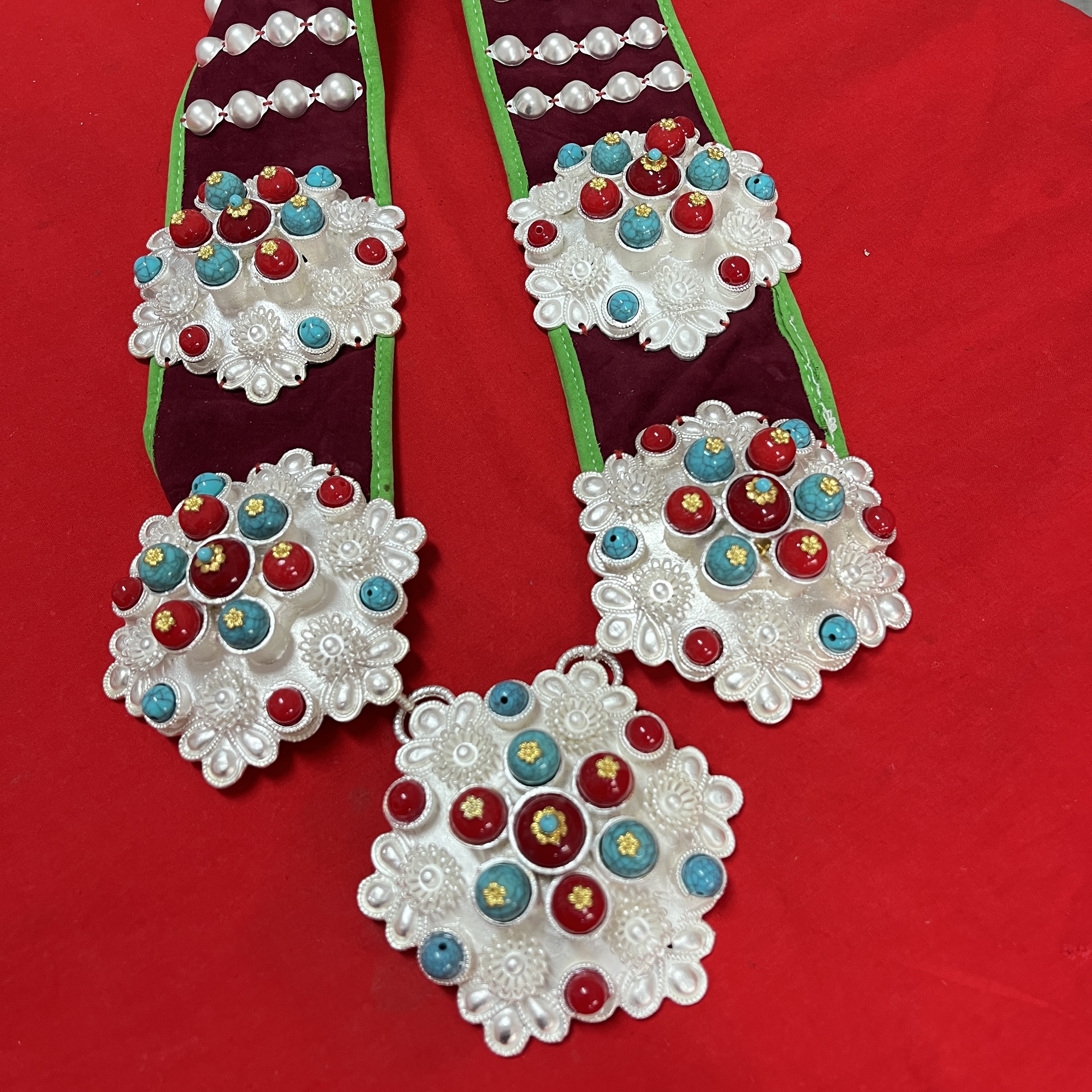 2024新款藏族民族风特色腰链配饰婚庆摄影佩戴合金腰带做工精细