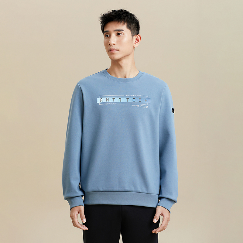 【安踏·综训系列】训练弹力动型科技新款加绒套头圆领卫152347710