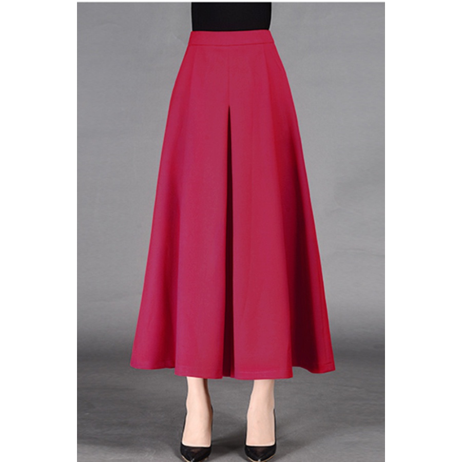 阔腿裤女裤新款春秋新款裤裙九分裤裙裤宽腿裤纯色裤子女大脚裤