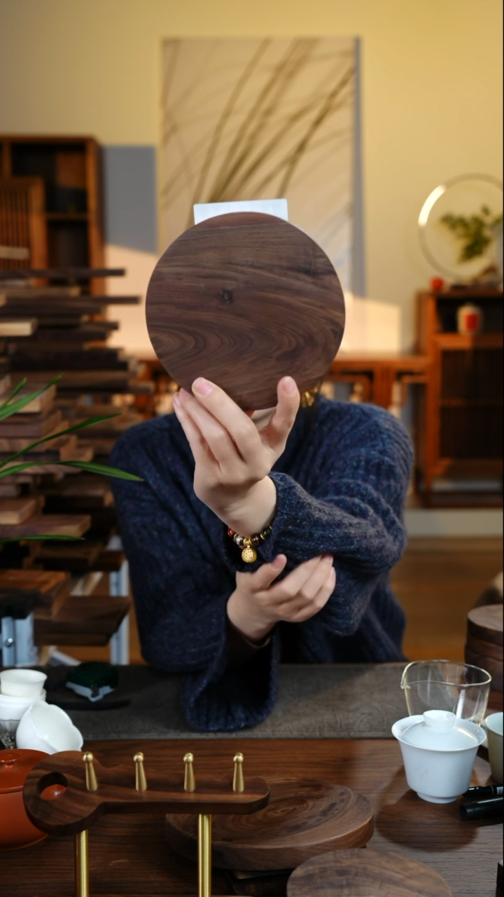 【闪购商品】黑胡桃354茶盘