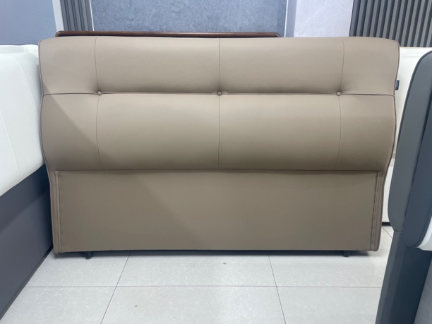 新款生态皮床头软包背板单买2024现代轻奢软包靠背落地定制主卧