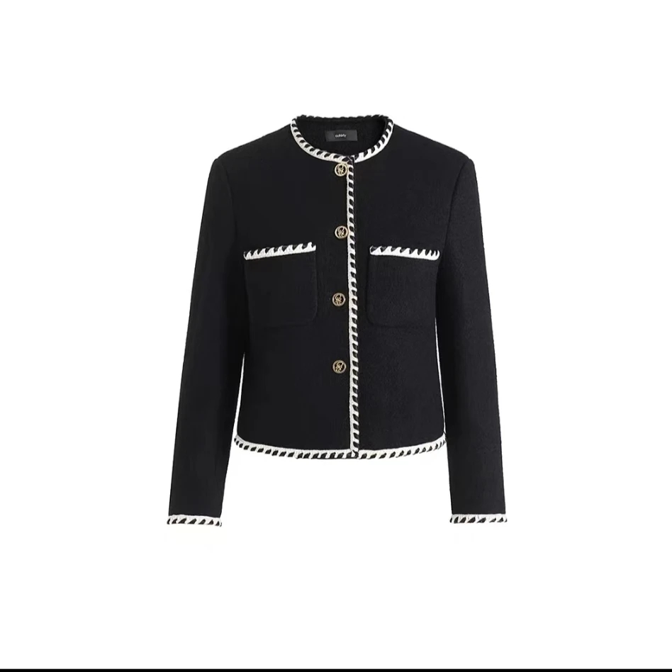 【409-699】潮流高级简约女装气质粗花呢