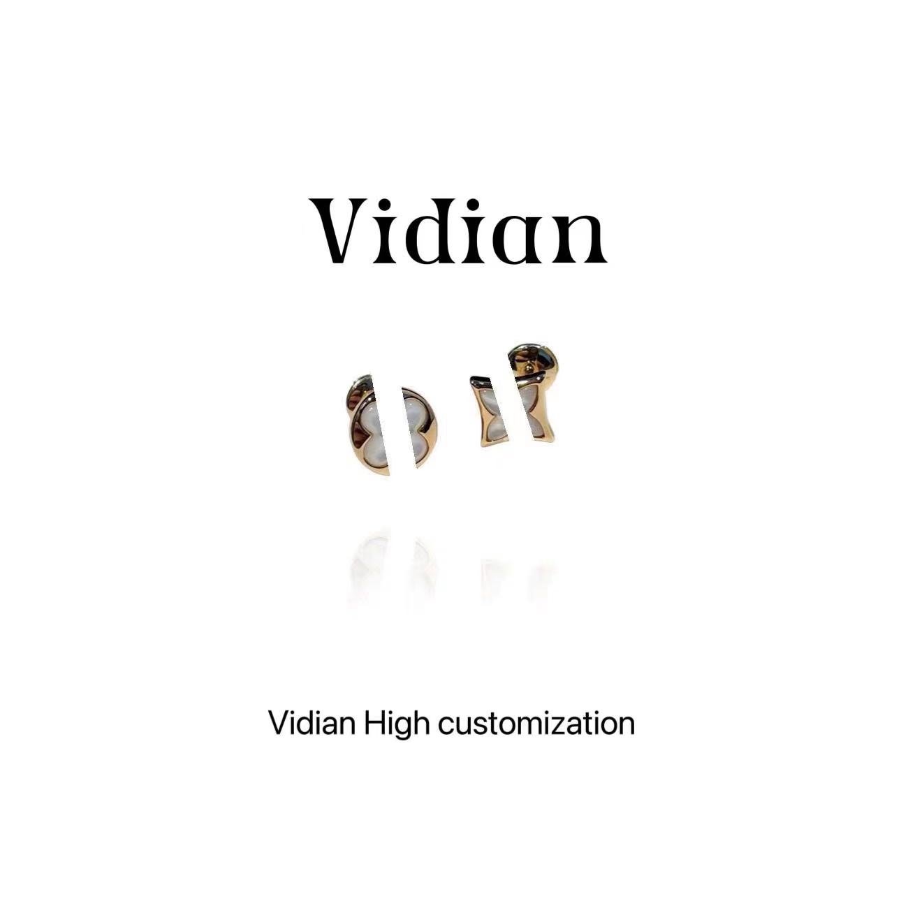 Vidian 时尚设计AB耳钉