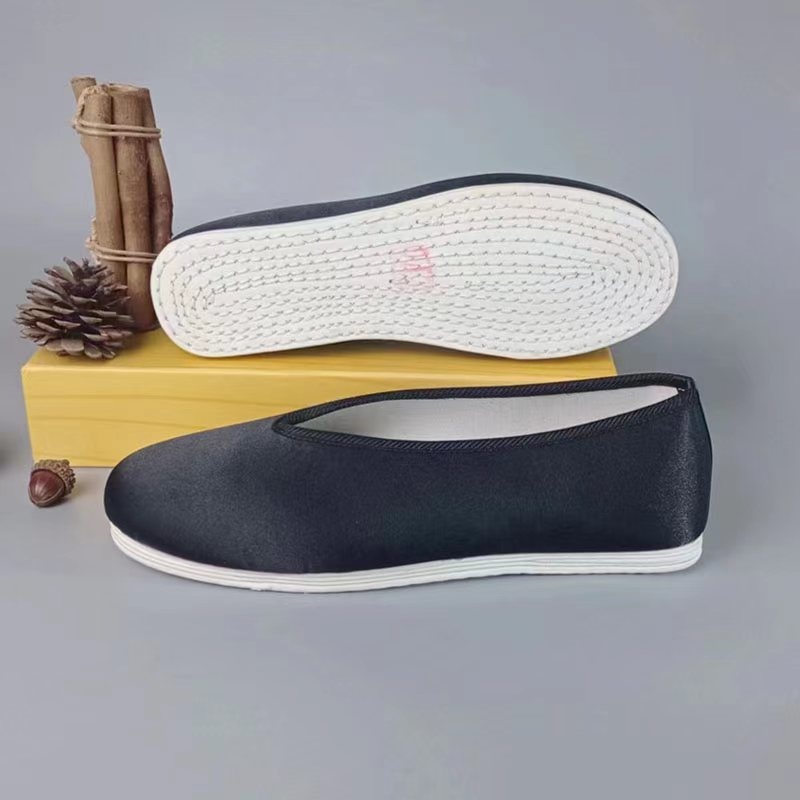 圆口老北京布鞋男款千层底布鞋太极休闲开车布底布鞋男传统透气