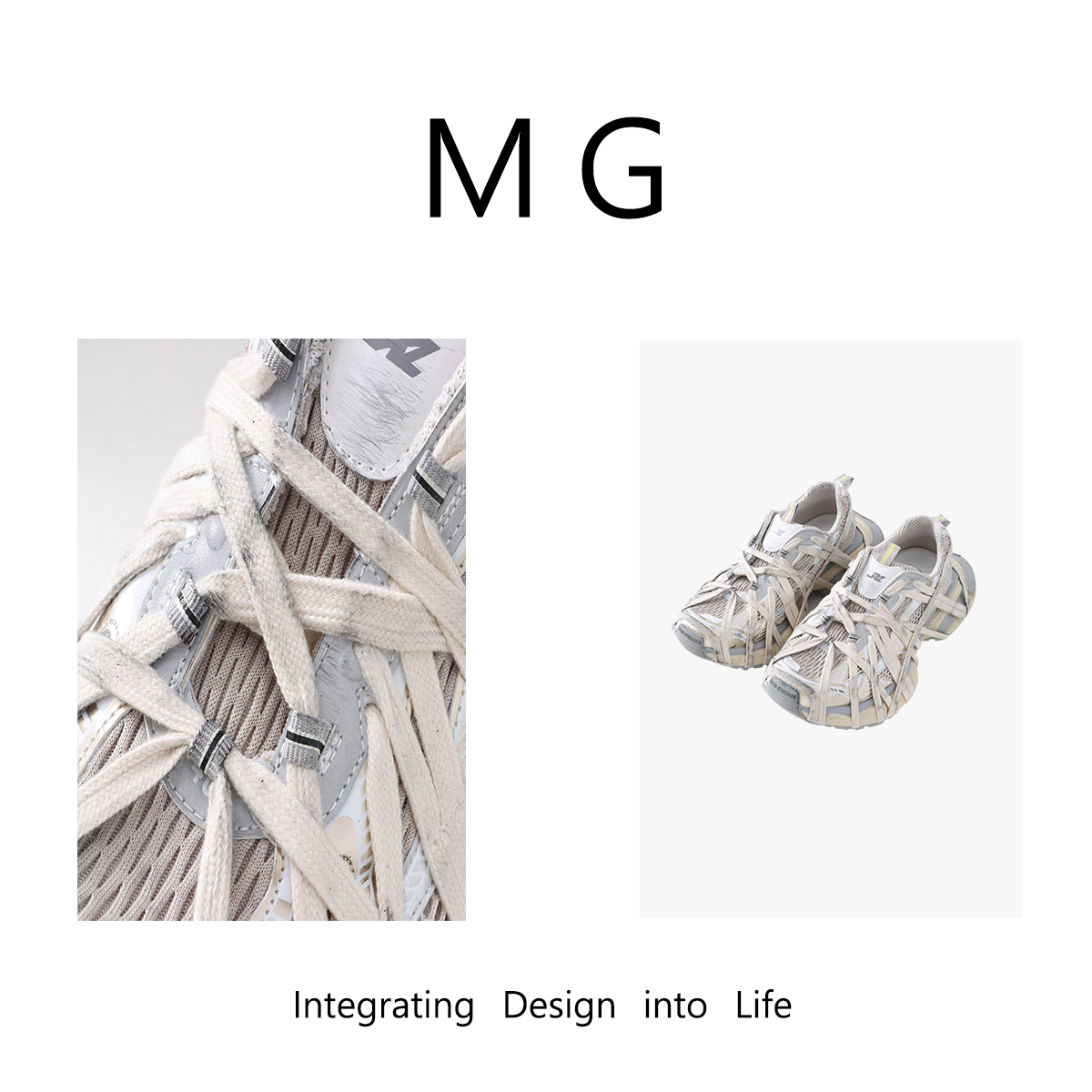 木小妹MUAN：《蜘蛛老爹鞋》定制运动系列厚底百搭运动鞋LL-168-08