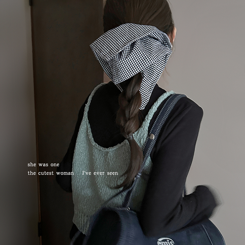 芭蕾风格纹大肠方巾发圈超大号头绳气质高弹力耐用皮筋皮套头饰女