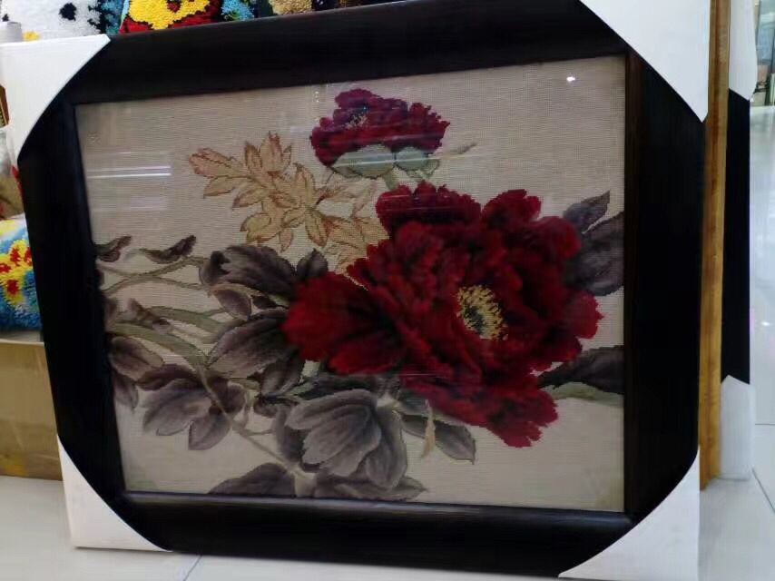 绒绣 花魁 双线半针材料包  尺寸：73*85