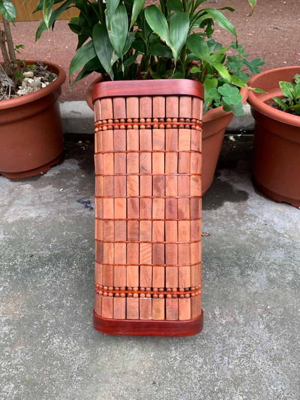 缅花镂空枕手工编织36×17×8
