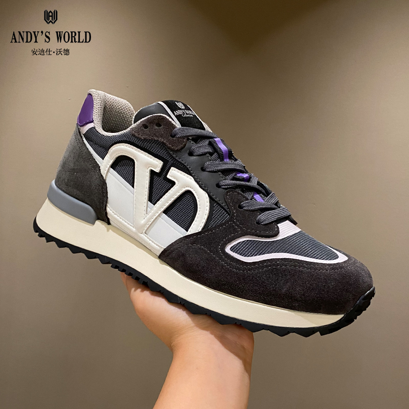 运动轻奢男鞋春秋真皮旅游驾车鞋大码厚底增高透气男士休闲鞋子潮