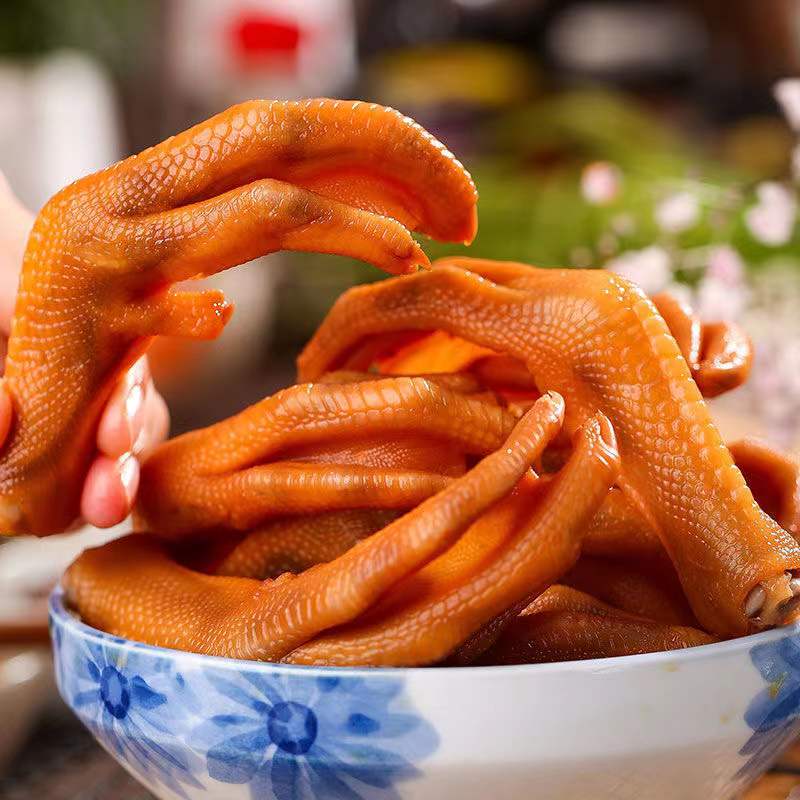 【发五只】土楼泡鸭掌福建龙岩特产鸭肉类零食小吃泡鸭爪