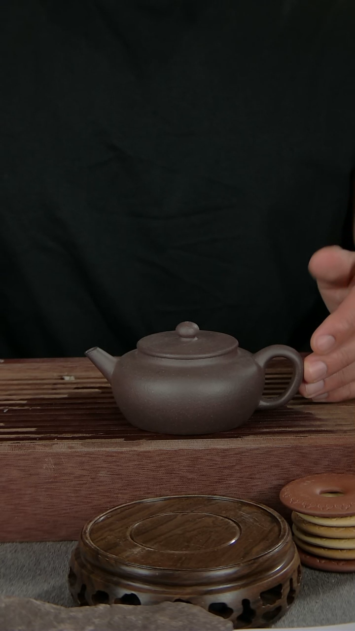 【闪购商品】原矿紫砂 天青平盖莲子