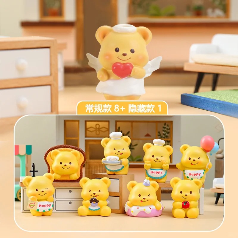 【拆盒】美食家黄油小熊系列盲盒潮玩盲盒