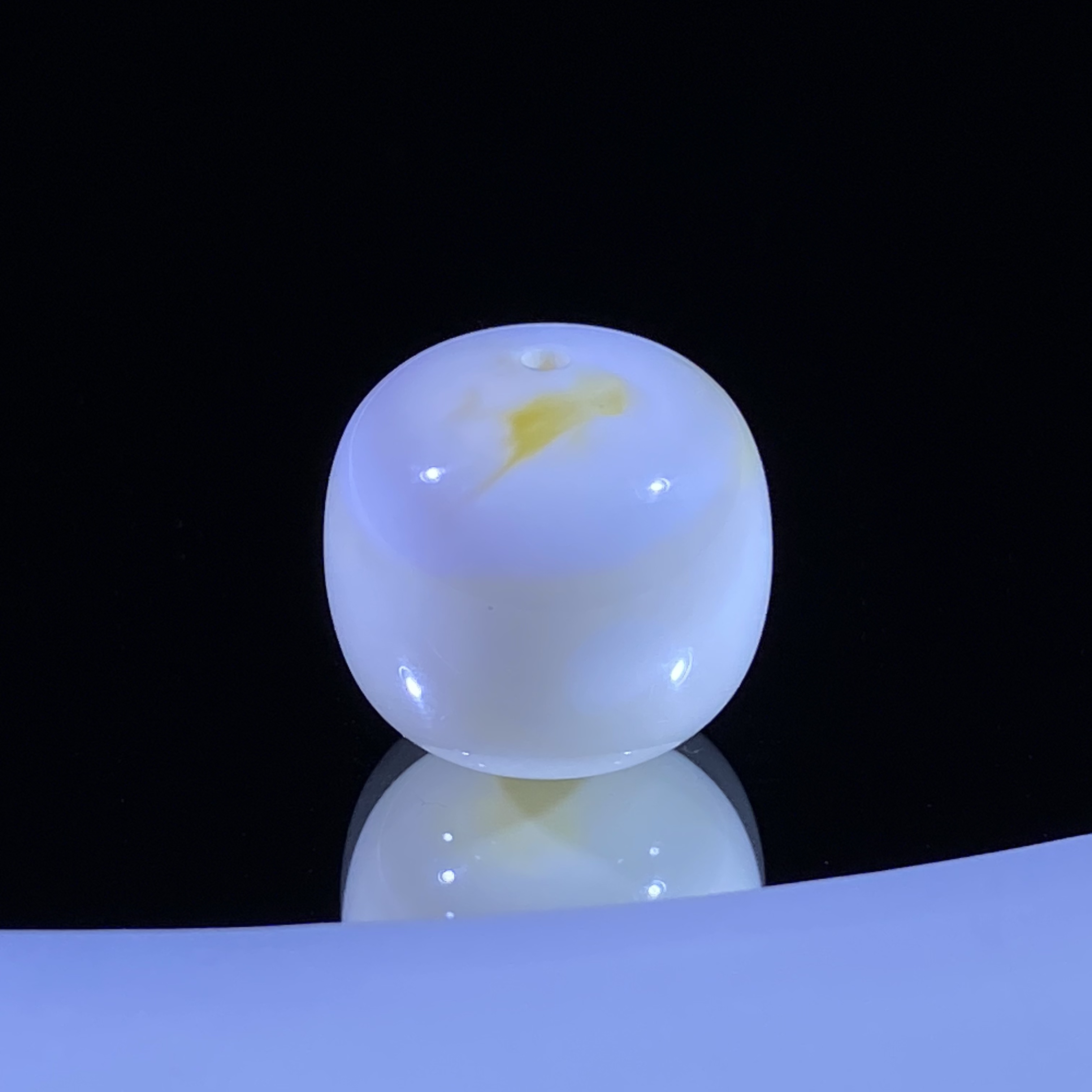 13.5尺寸 漆瓷白蜜蜡老型 全品配串好看妖