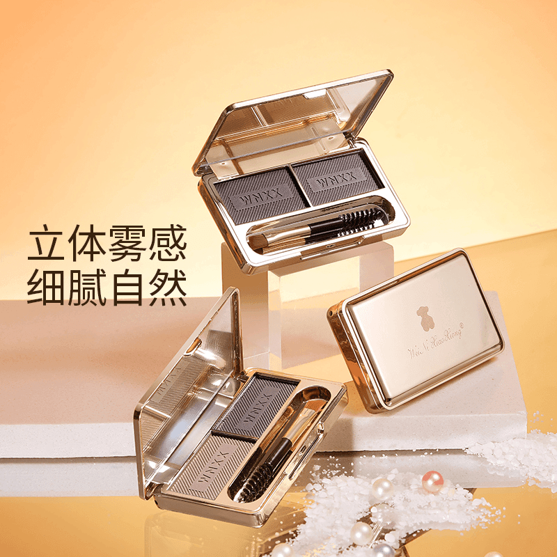 维妮小熊鎏金花影双色眉粉