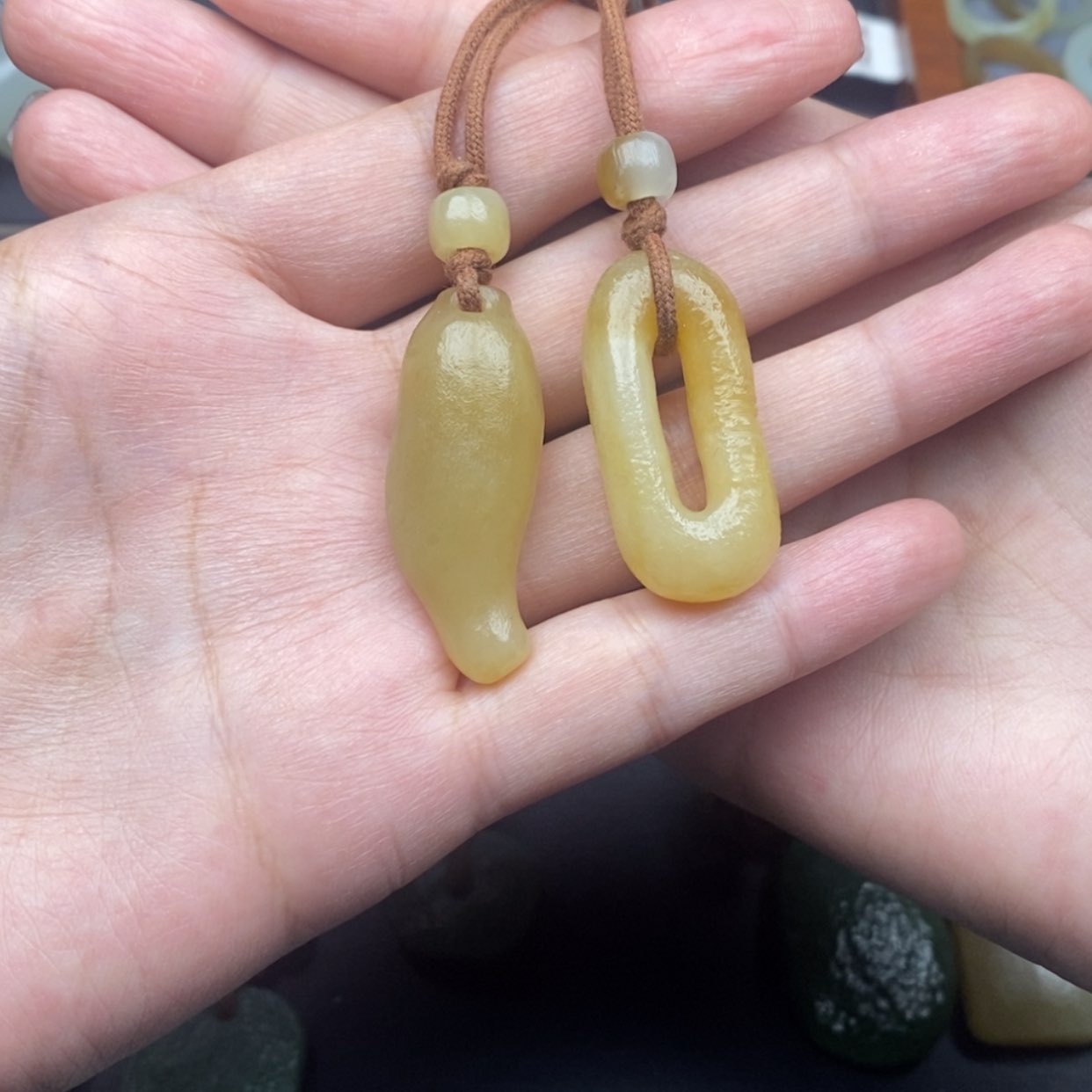 【闪购商品】和田玉（糖玉）颈饰未镶嵌人**满