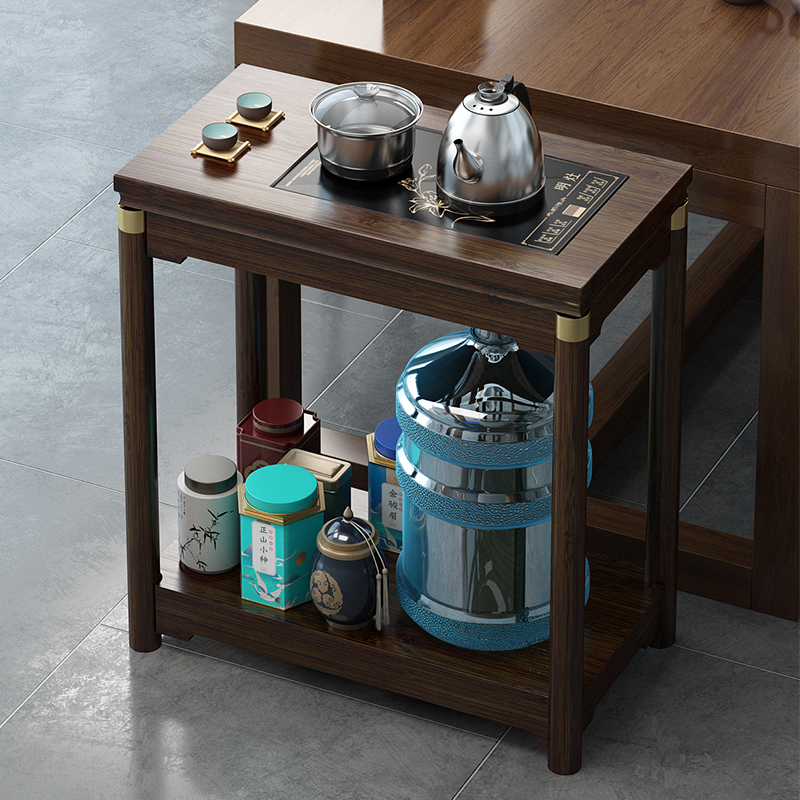 麻将茶几茶水架沙发小边几茶水柜茶楼专用置物架烧水壶一体茶边几