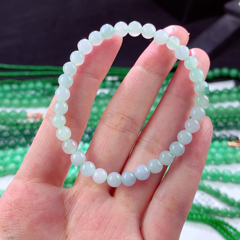 【闪购商品】翡翠手链未镶嵌安**?