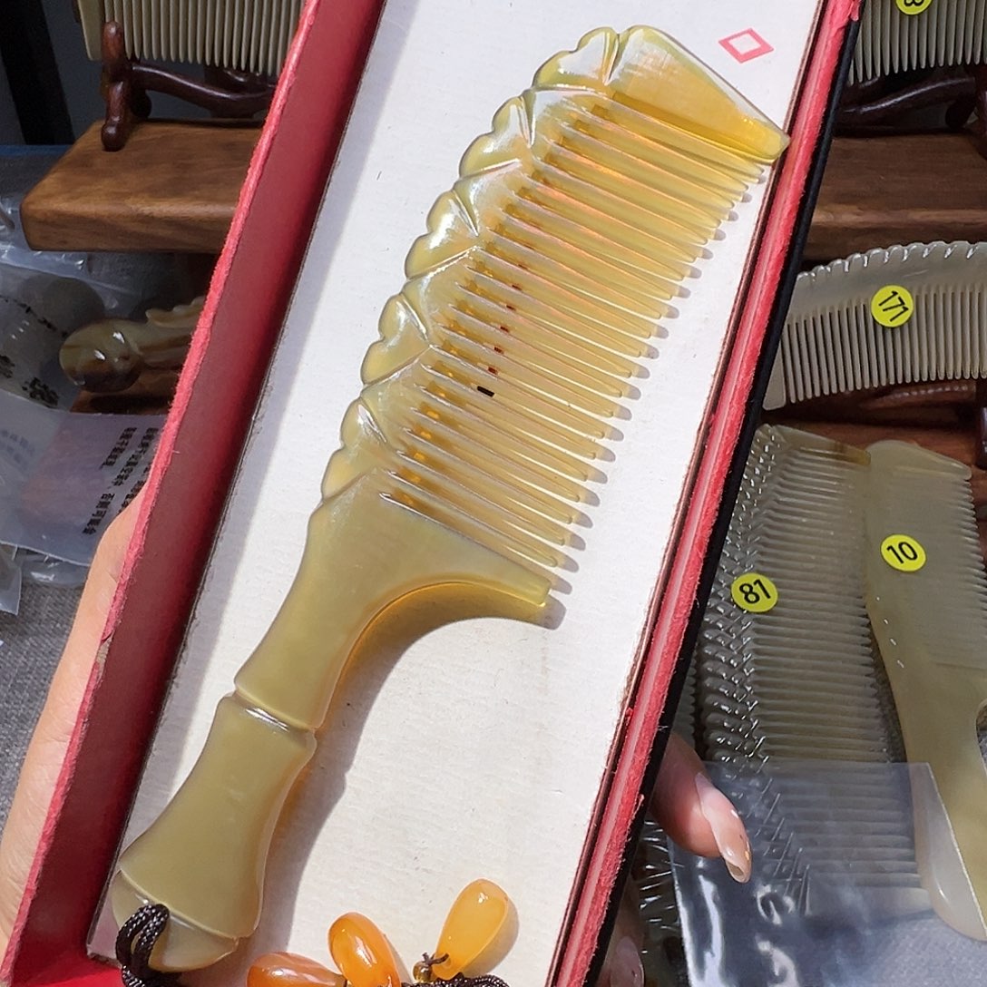 【闪购商品】055 枫叶牛角梳牛角梳