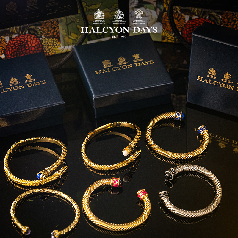 铜合金手镯 1950英国「皇室认证品牌」Halcyon Days凯特王妃同款