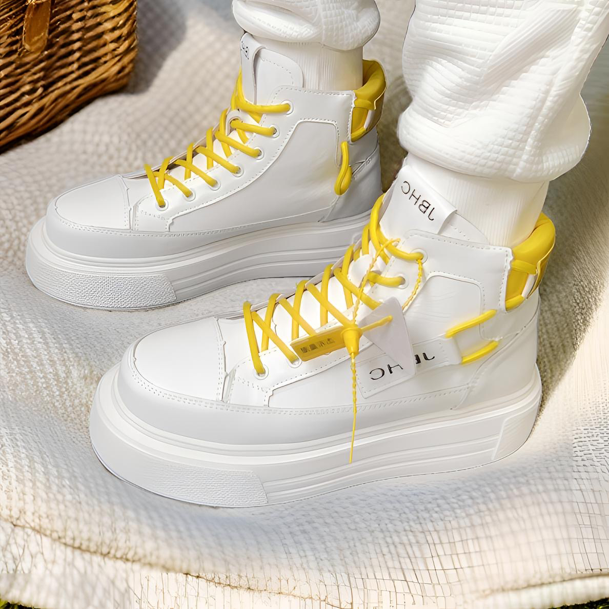 高帮鞋男2025秋季新款真皮马丁靴小白鞋男鞋短靴男士高帮板鞋潮鞋