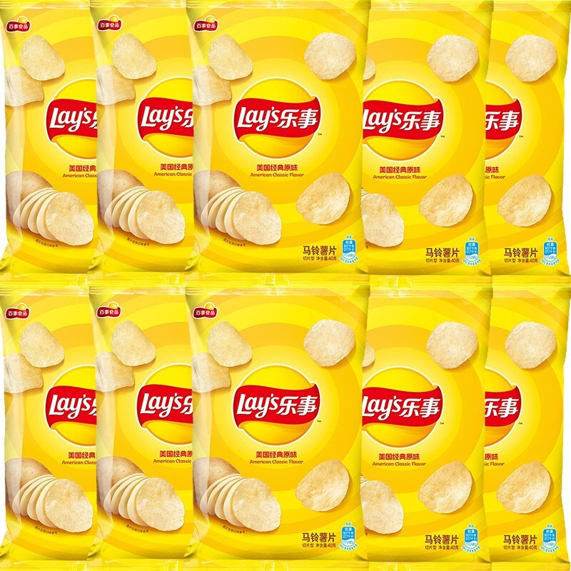 乐事薯片美国经典原味 切片土豆酥脆营养洋芋片膨化零食大礼包