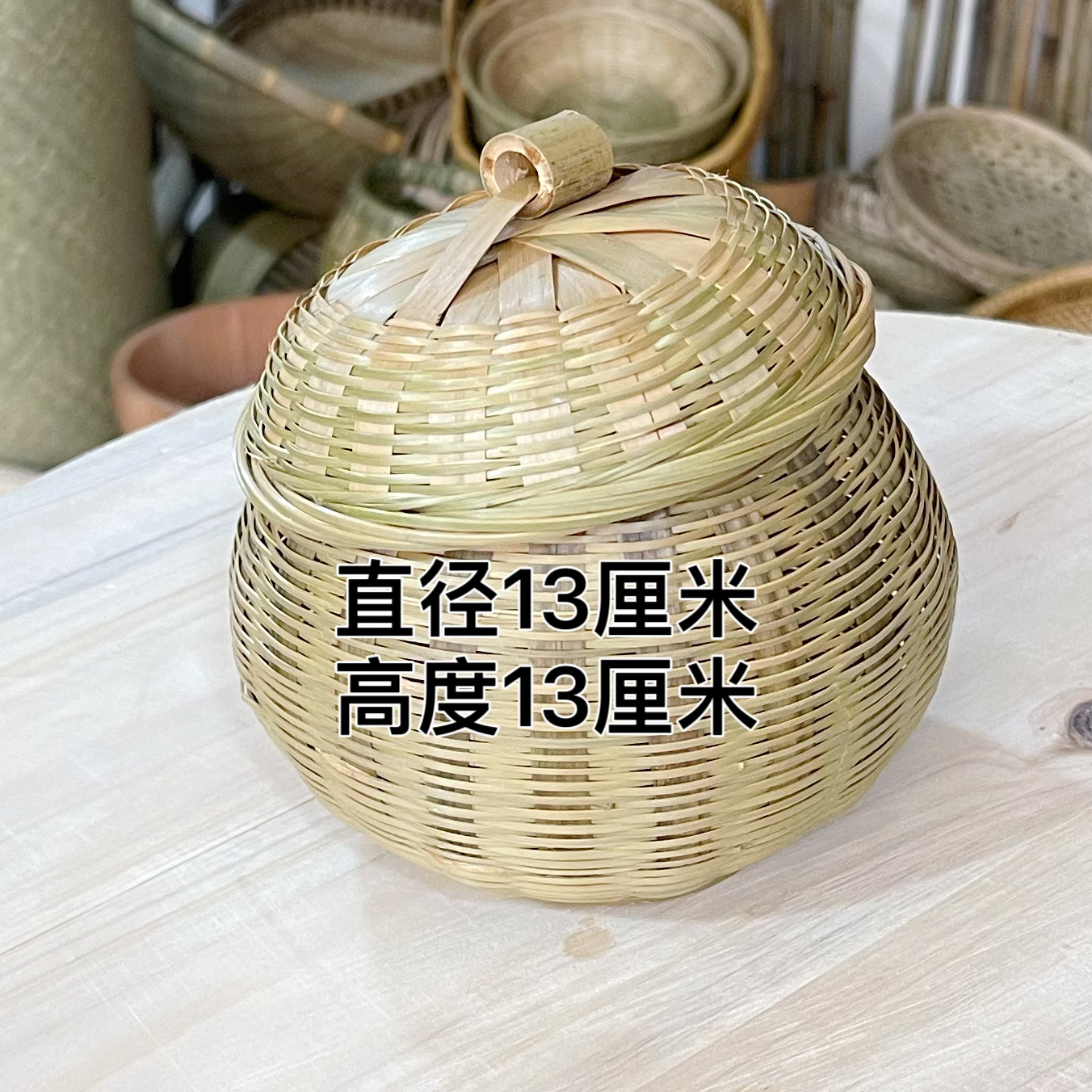 带盖南瓜筐 创意多肉花盆家用收纳筐精致小摆件放糖果 干果 首饰
