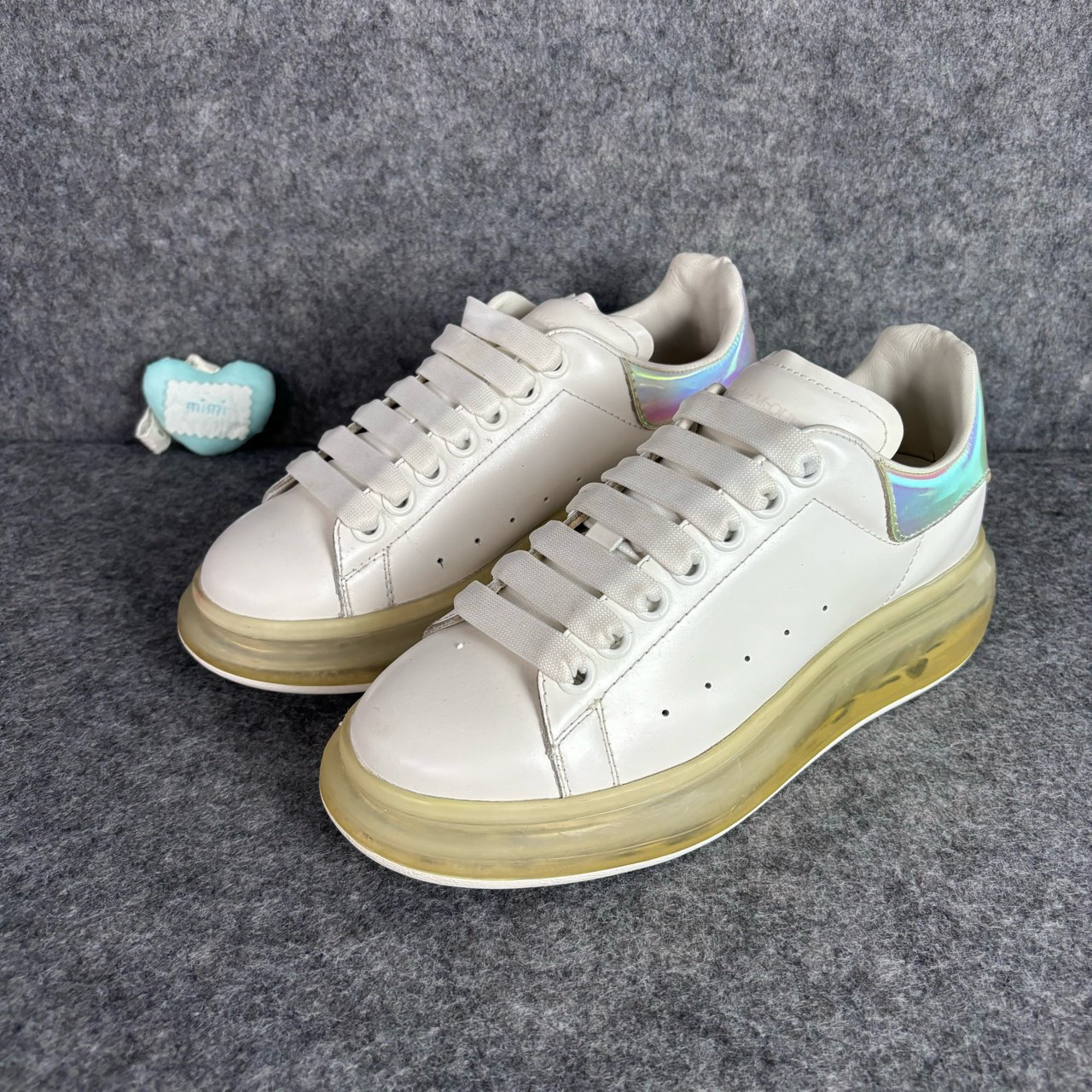 95新 Alexander McQueen/亚历山大·麦昆 镭射休闲鞋36.5码ylp1113