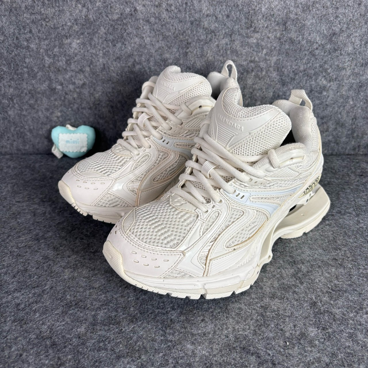 95新 Balenciaga/巴黎世家 X-Pander弹簧鞋 米白 36码 ylp1114