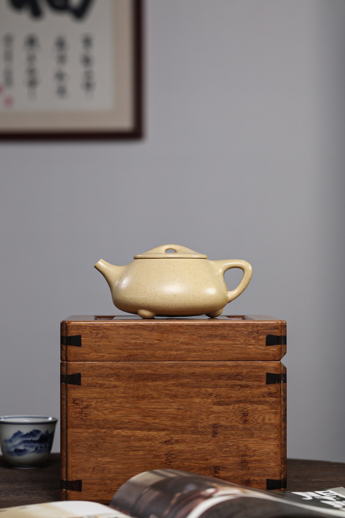 景舟石瓢 容量250cc 原矿本山绿 全手工制作