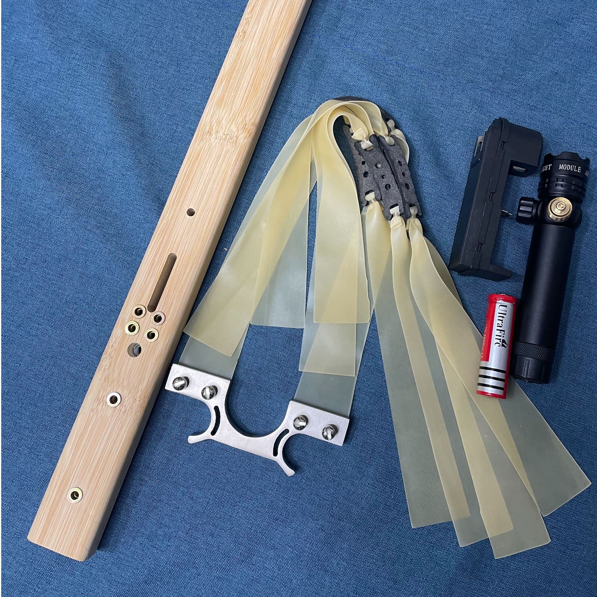 Diy优质楠竹方条前后数控开孔手工弹弓玩具