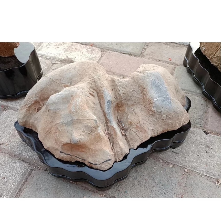 灵璧石家具摆件，办公摆件·一石一拍