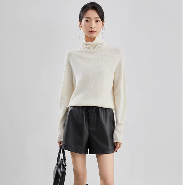 【杨杨专属】8474204双色短裤2024秋冬新款中腰显瘦百搭轻熟风