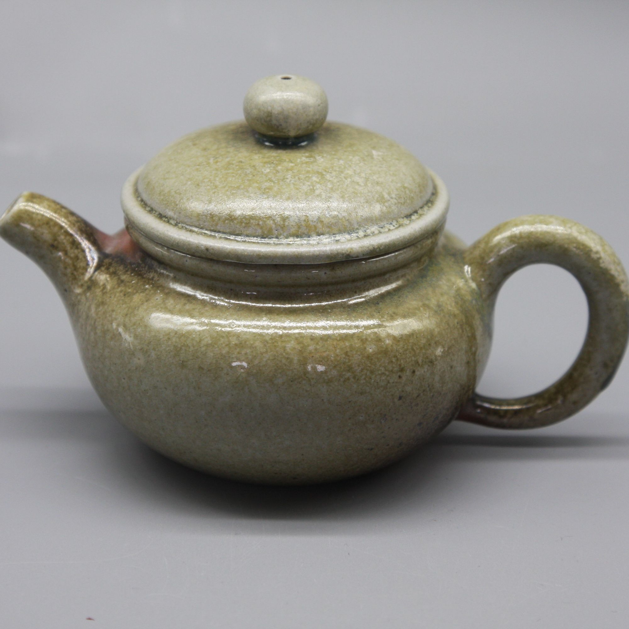 也无堂柴烧纯手工华宁陶家用茶壶创意个性复古茶具茶器自然落灰釉