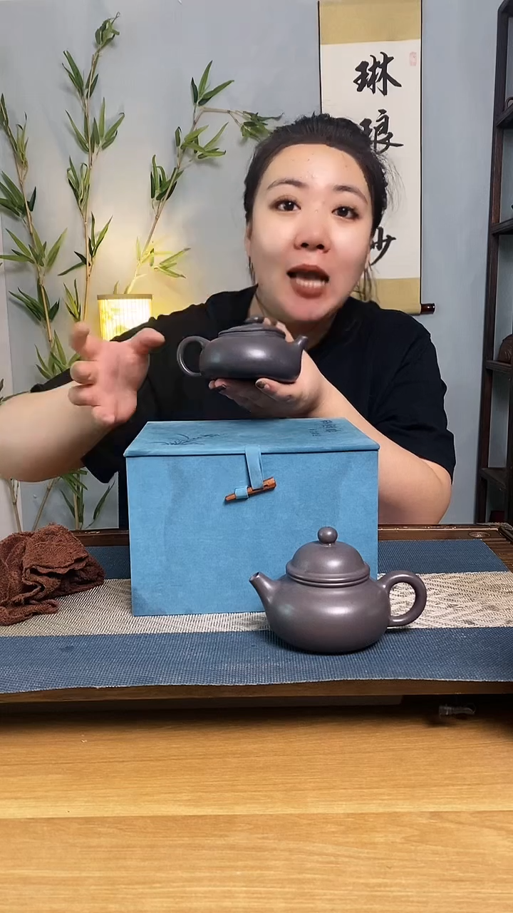 【闪购商品】紫砂茶壶天青泥寒江【嘉】