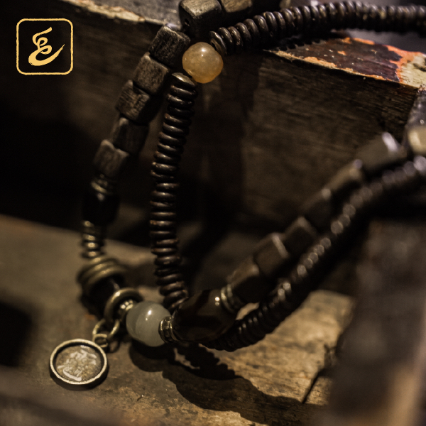 非金属木质手链 探索邹同款长款手链坛蛮民俗风户外手链个性