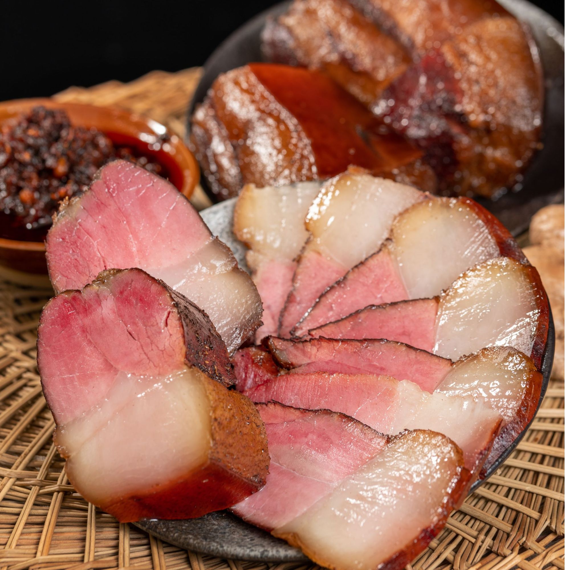 食在刘姐家，农村大猪腊肉，