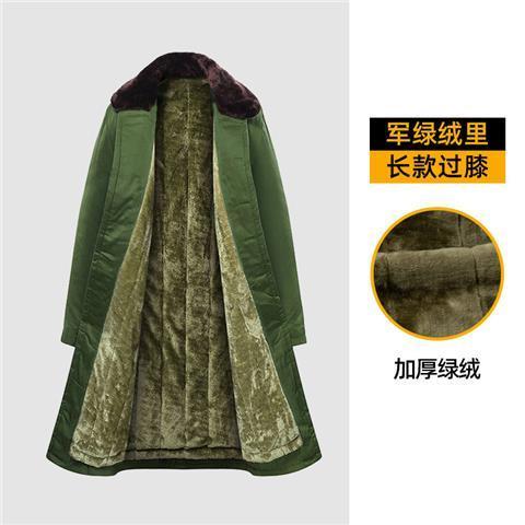 【小扬哥推荐】加厚长款军棉大衣男冬季冷库防寒服劳保绿棉袄老式